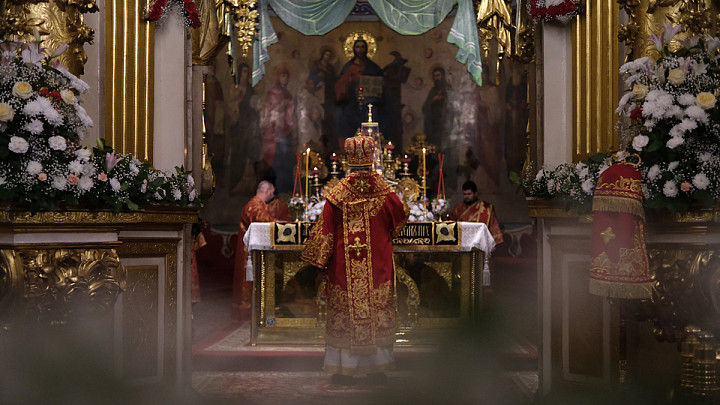 В Свято-Успенском кафедральном соборе прошло торжественное Пасхальное богослужение