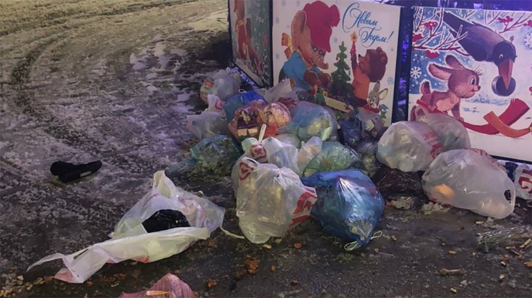 Пока областные власти проверяли контейнерные площадки во владимирских дворах, жители города привезли мешки с «новогодним» мусором прямо к Белому дому