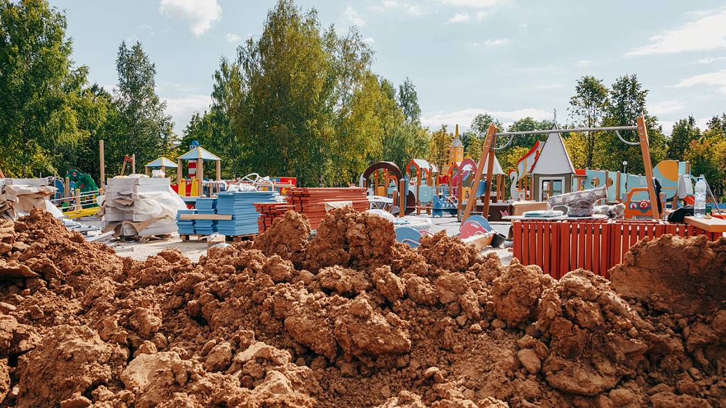 Первый этап реконструкции парка «Добросельский» завершен на 90%