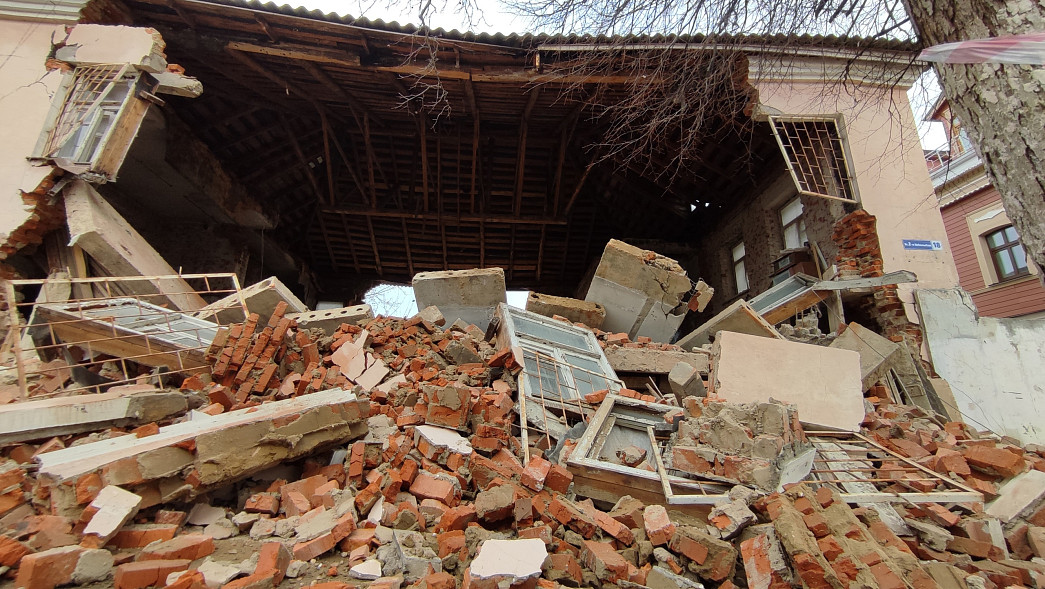 В историческом центре Владимира рухнул дом