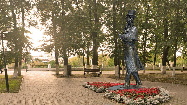 Памятник Пушкину установят на центральной аллее одноименного сквера Владимира