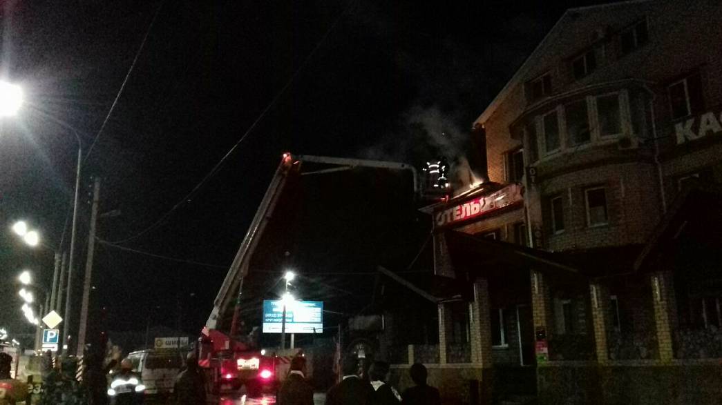 На трассе М-7 «Волга» во Владимирской области загорелась гостиница