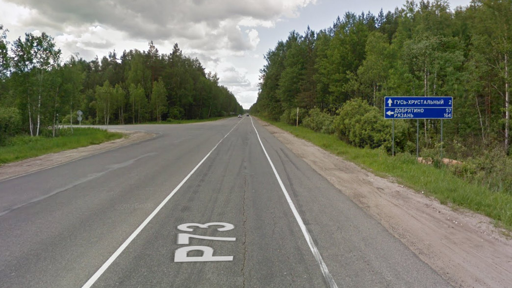 Из-за интенсивного трафика изменена схема движения по федеральной дороге Р-132 возле Гусь-Хрустального