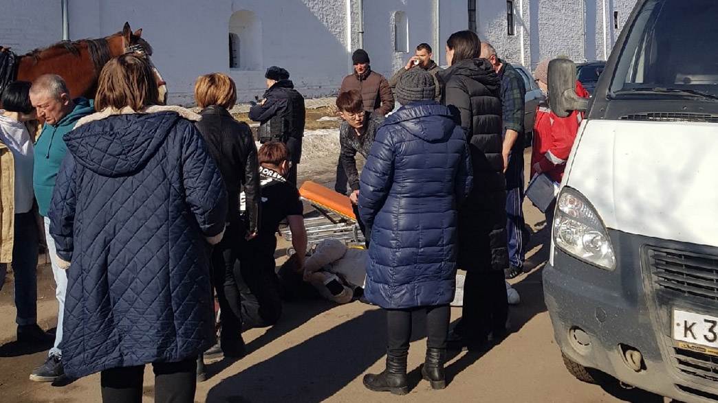Китайские туристы, упавшие с лошади в Суздале, помирились с коневладелицей