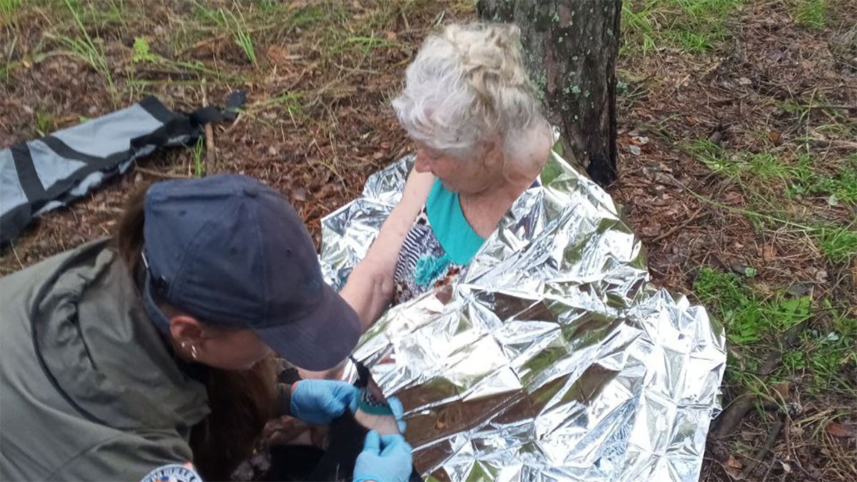81-летнюю дезориентированную бабушку нашли в лесу на вторые сутки после пропажи