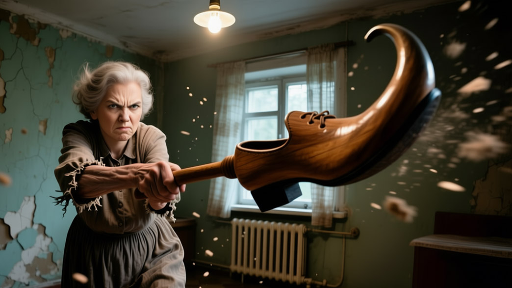 Застав вора в прихожей, хозяйка нейтрализовала его обувным рожком Застав вора в прихожей, хозяйка нейтрализовала его обувным рожком