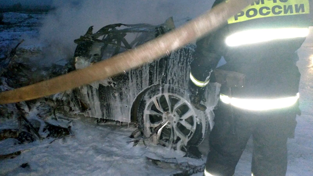 В аварии под Ковровом погибли три мужчины и сгорел один автомобиль