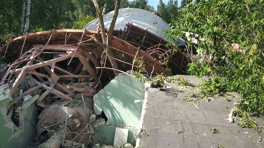 120-метровая телевышка в Коврове упала из-за нарушения траектории демонтажа