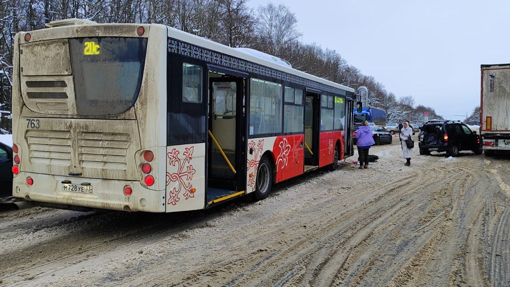 Во Владимире в аварии разбит еще один муниципальный автобус