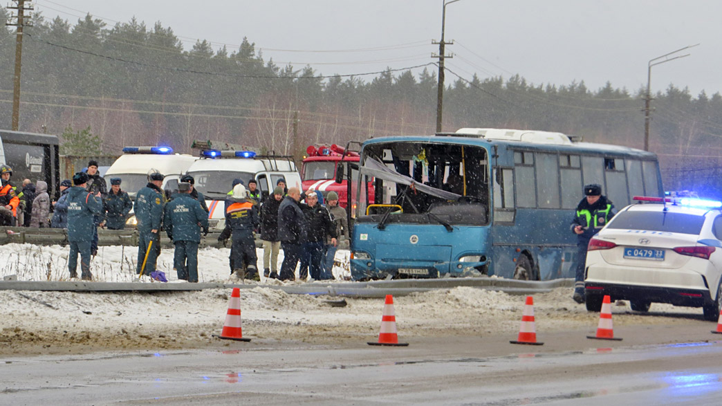 13 декабря 2006. ДТП С автобусом во Владимирской области. Оварии вав ладимиры.