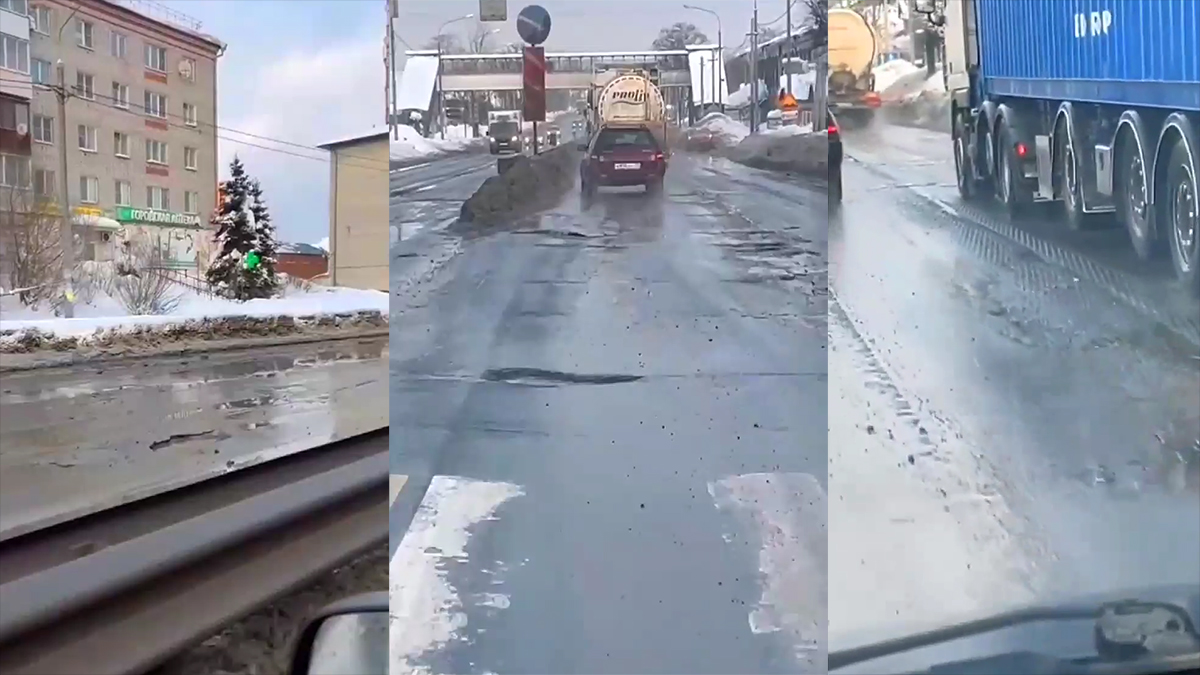 В том, что дорога в Покрове, как после бомбежки, виноваты местные жители и  бизнесмены, протестовавшие против капремонта трассы - новости Владимирской  области