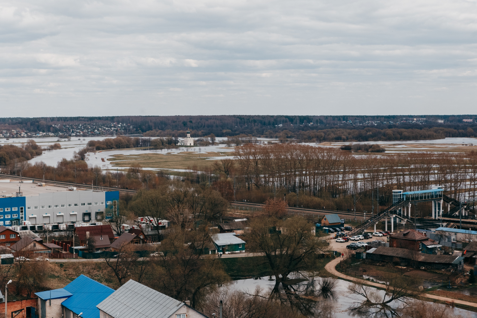 Уровень воды в Нерли почти достиг рекордных отметок. И это очень красиво -  новости Владимирской области