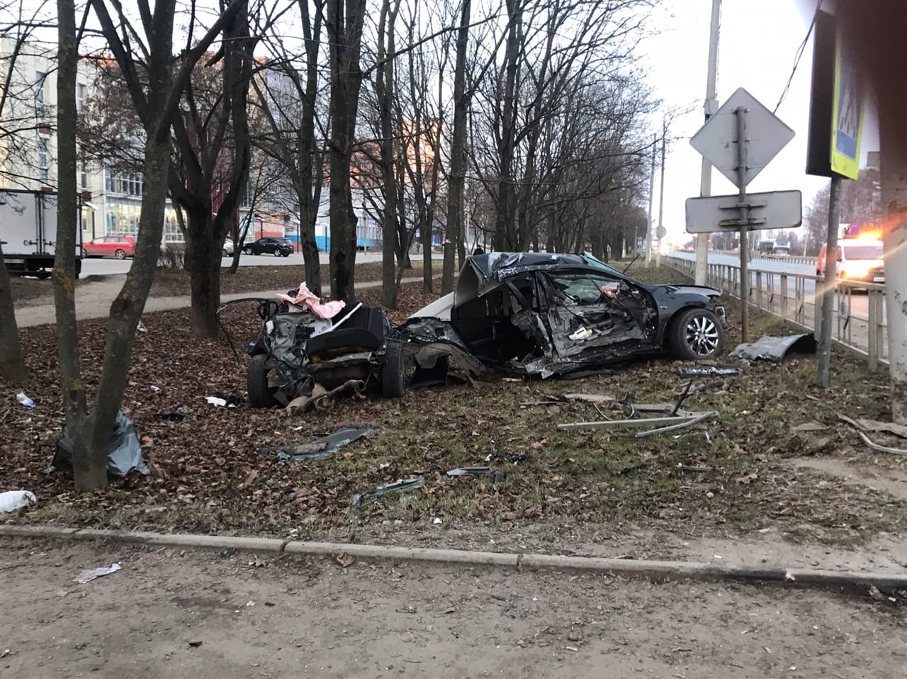 Во Владимире водитель сгорел в автомобиле у «Глобуса»