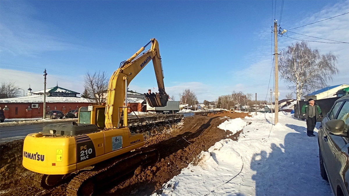 Из-за расширения суздальская дорога вплотную подошла к домам | 06.02.2024 |  Владимир - БезФормата