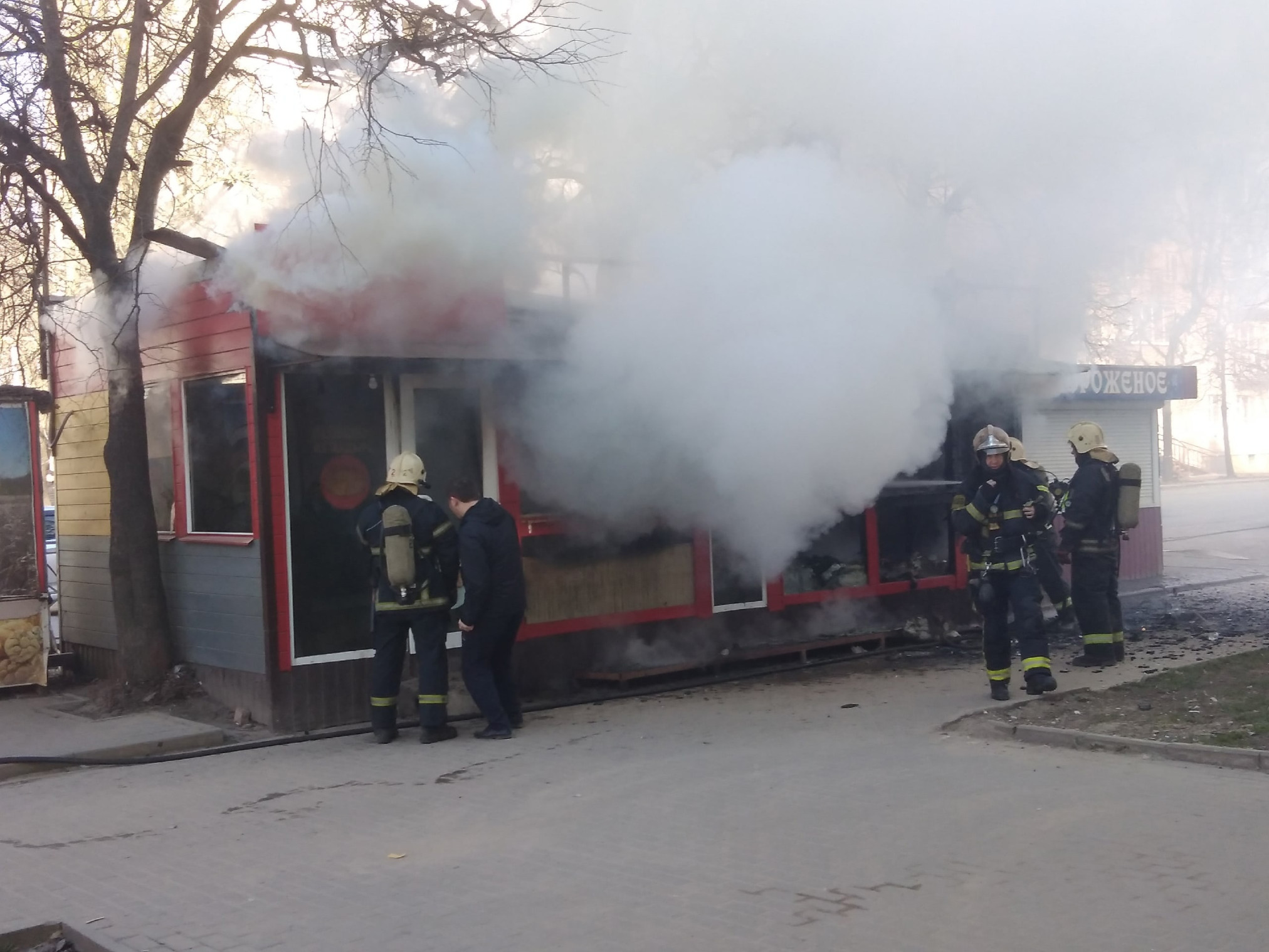 Во Владимире сгорел ларек шаурмы - новости Владимирской области