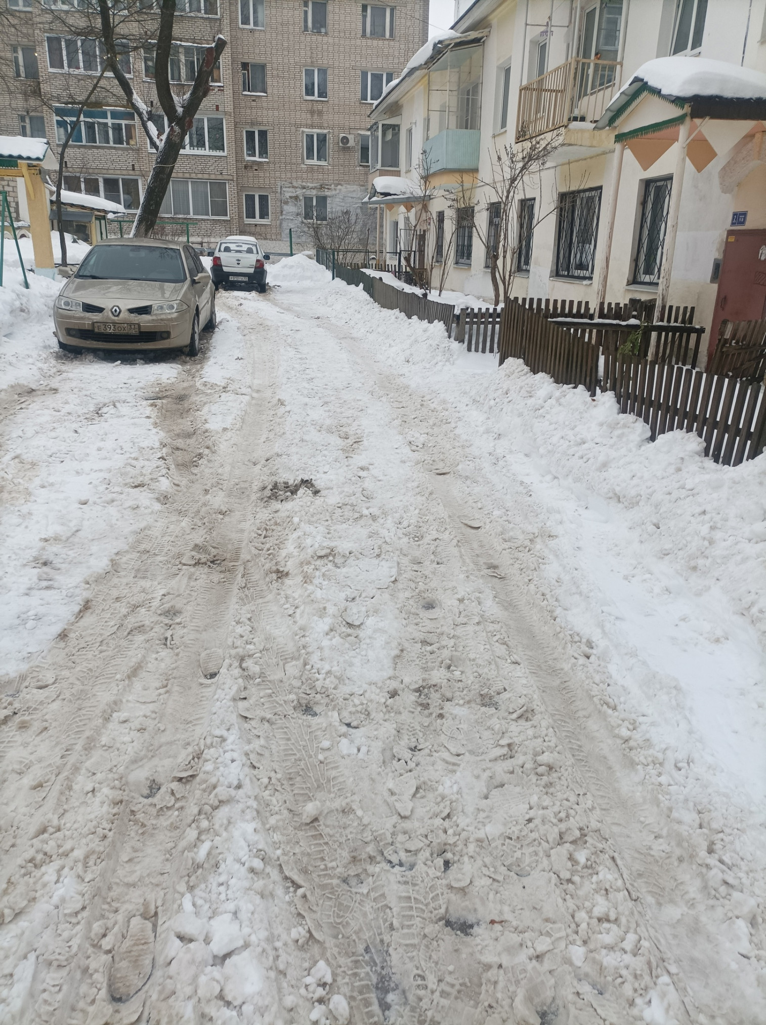 Черный список» самых белых из-за неубранного снега дворов города Владимира  - новости Владимирской области