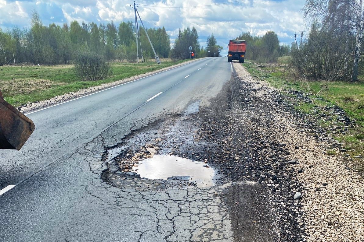 Разбитую большегрузами дорогу в Александровском районе отремонтировали за  областной счёт - новости Владимирской области