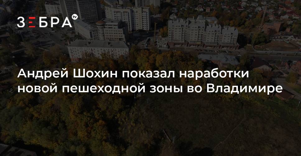 Андрей Шохин показал наработки новой пешеходной зоны во Владимире ...