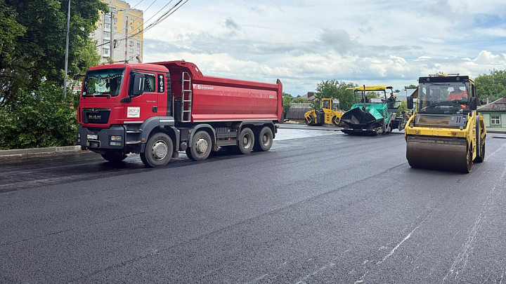 Во Владимире заасфальтировали последний отрезок строящейся Пушкарской улицы