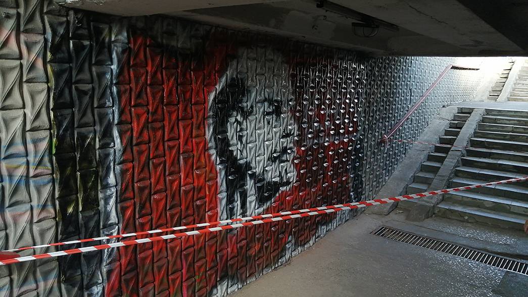 Никто не берет на себя ответственность за появление во Владимире большого граффити с Лениным