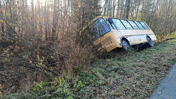 В ДТП попал школьный автобус Вольгинского лицея