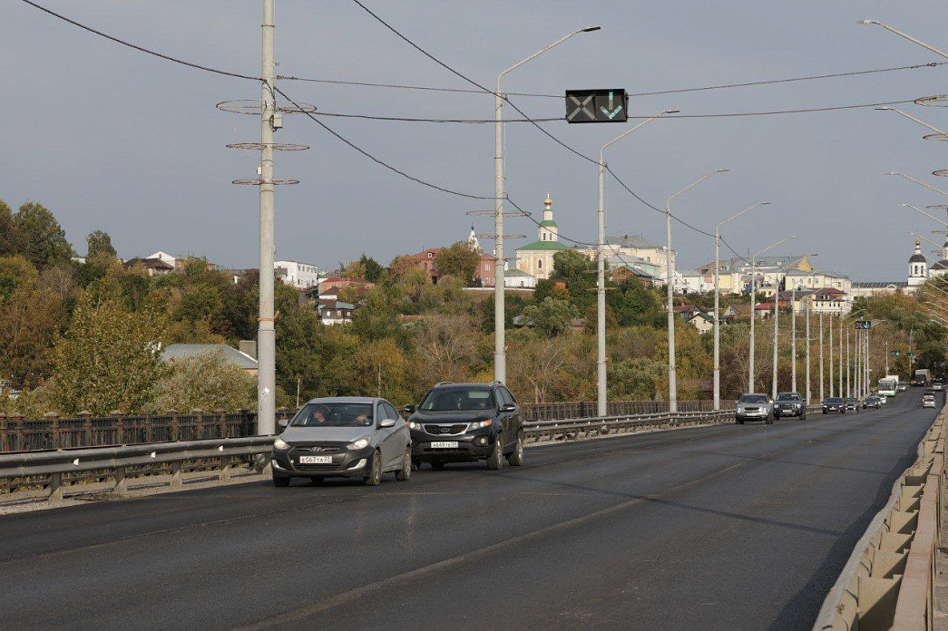 Движение по мосту через Клязьму в городе Владимире открыто по всем трем полосам