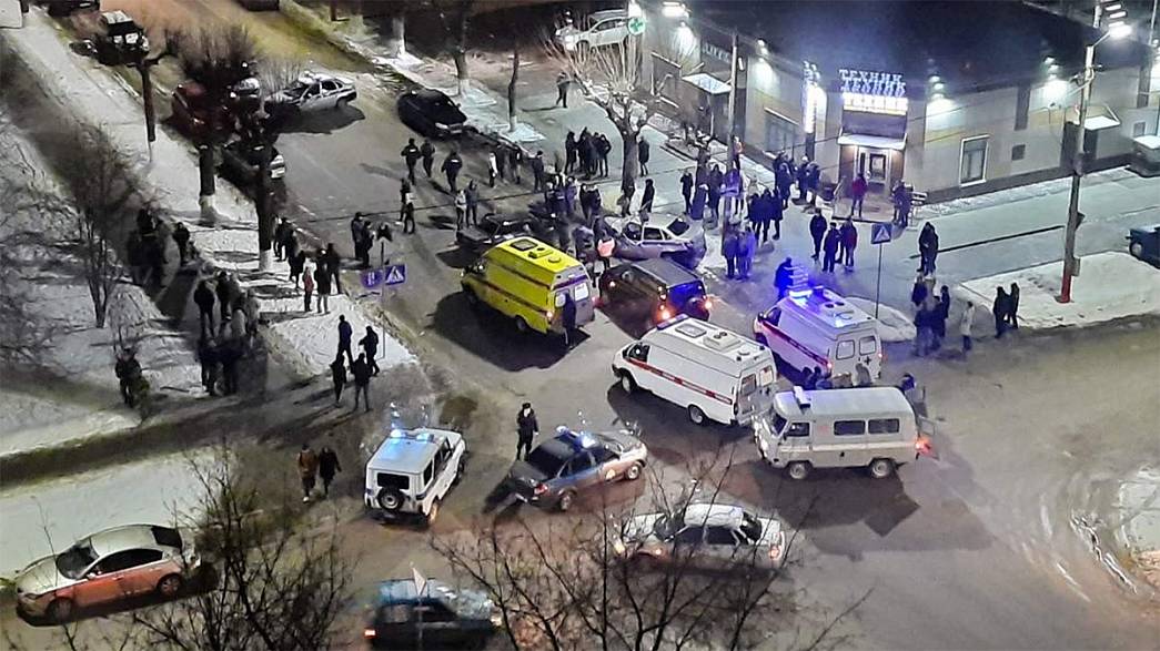 В Муроме произошло лобовое столкновение с автомобилем Росгвардии