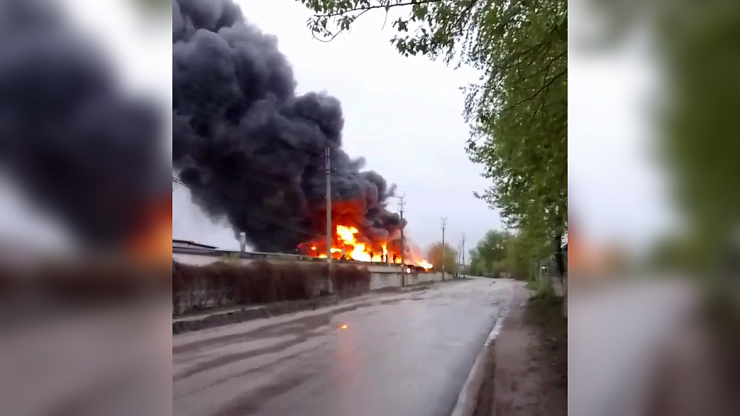 Крупный пожар в торговом центре «Флора» в городе Владимире