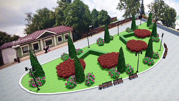 Спасский холм города Владимира засадят кустарниками