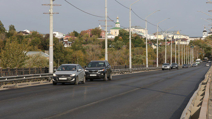 Движение по мосту через Клязьму в городе Владимире открыто по всем трем полосам