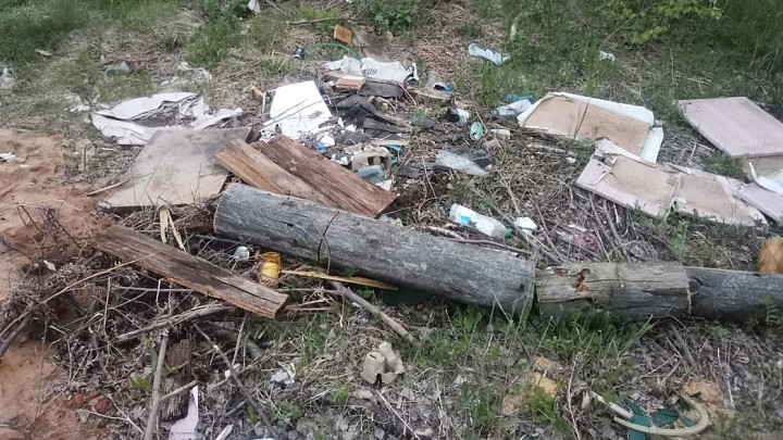 Окрестности райцентра зарастают свалками