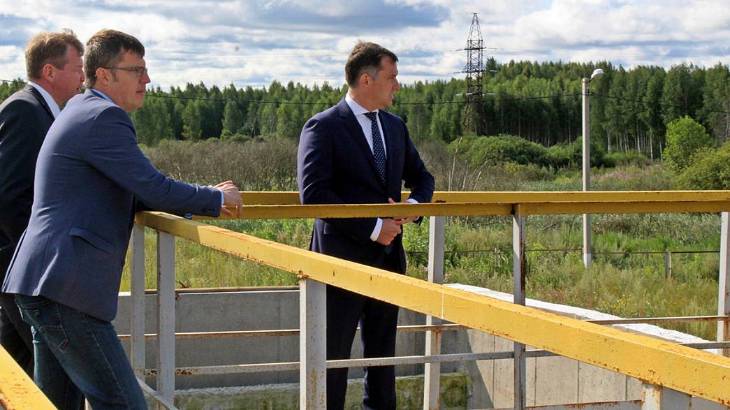 Вице-губернатор Брусенцов оценил работу «подозрительных» очистных сооружений в Камешково