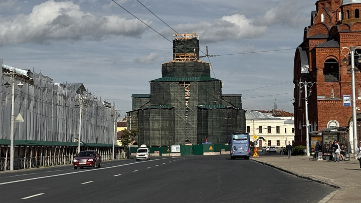 Во Владимире троллейбусы поехали в объезд центра города