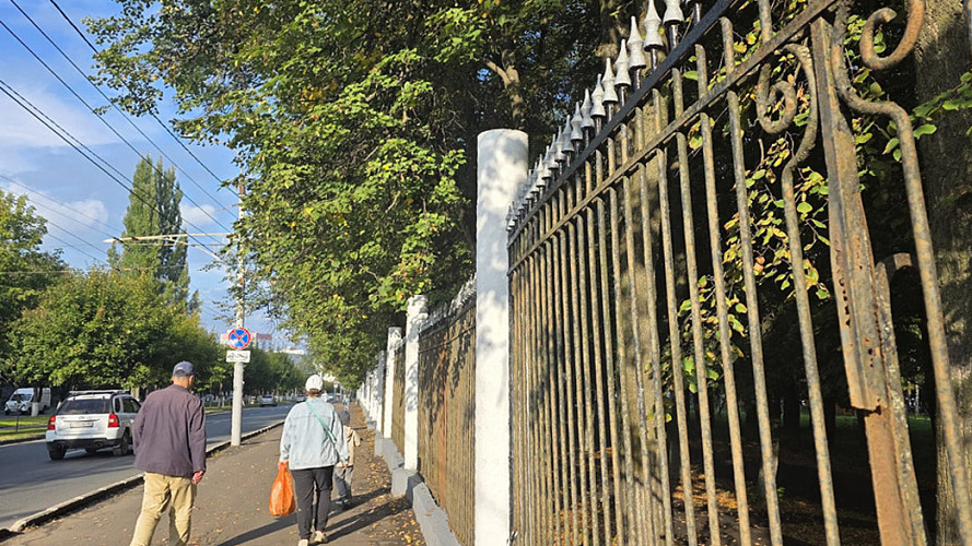 В Центральном парке Владимира специфически обновили ограждение