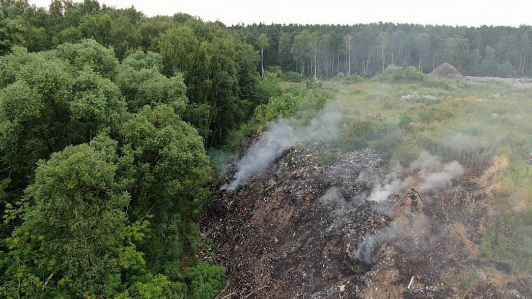 Во Владимирской области загорелась еще одна мусорная свалка