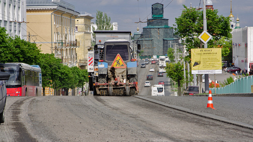 Со Студеной горы города Владимира сняли асфальт