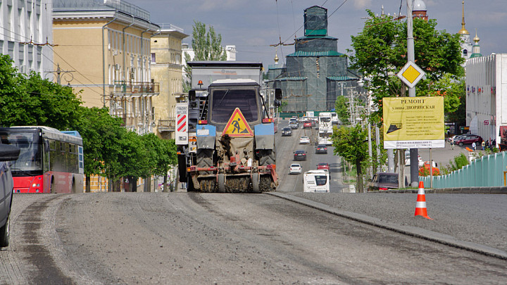 Со Студеной горы города Владимира сняли асфальт