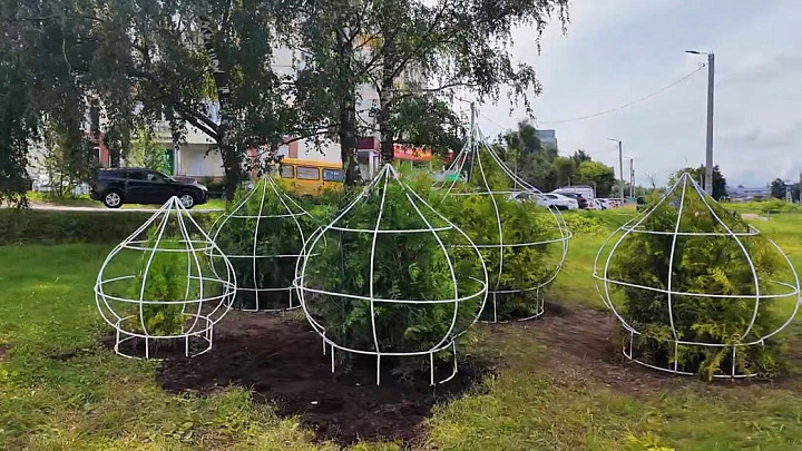 На въезде во Владимир установили «зеленые» купола