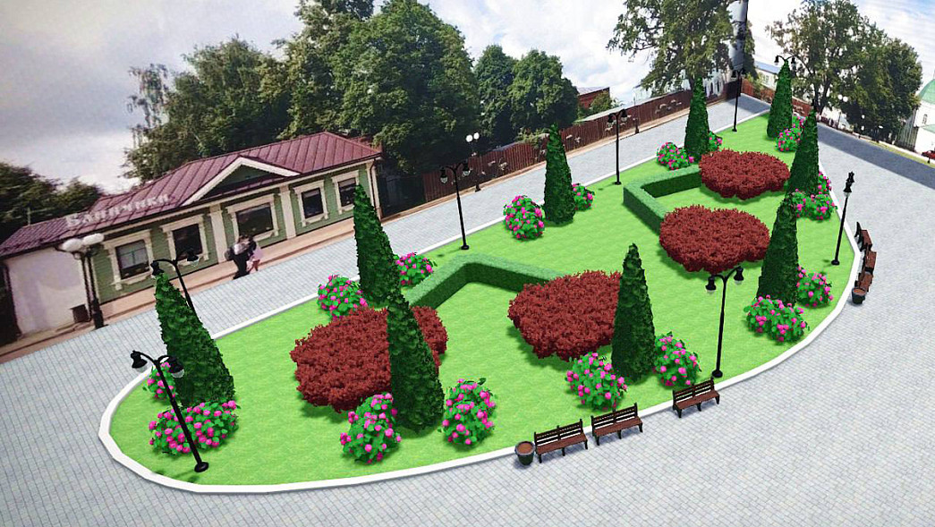 Спасский холм города Владимира засадят кустарниками