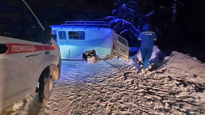 Водитель микроавтобуса объезжал упавшее дерево и врезался в фуру. Погиб пассажир