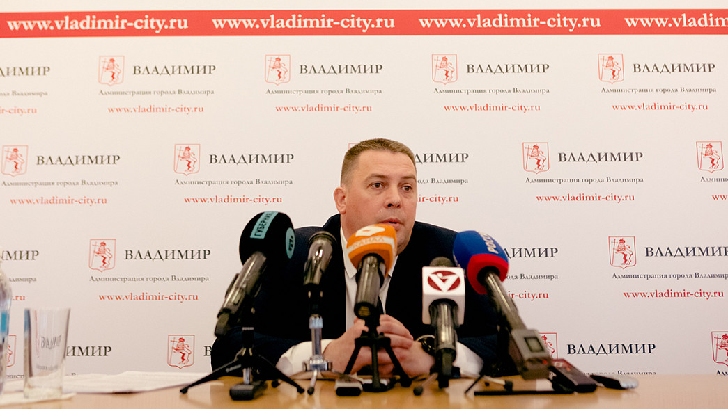 Глава города Владимира Дмитрий Наумов проводит первую пресс-конференцию