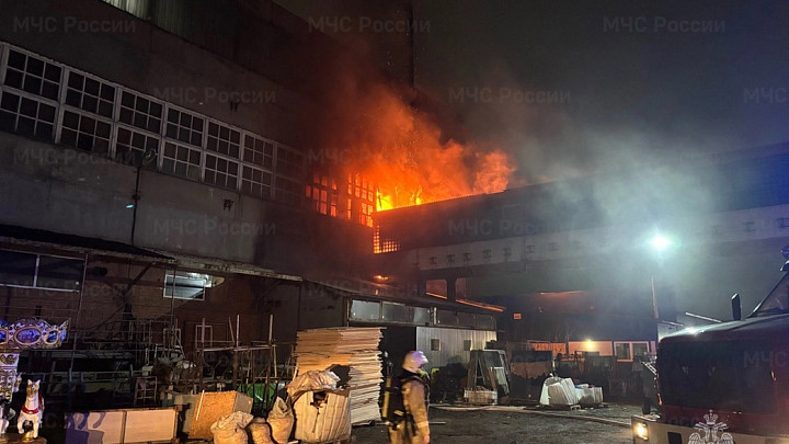 Во Владимире горел один из бывших корпусов ВХЗ