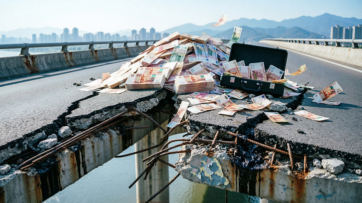 Подрядчик украл 12 миллионов аванса на ремонте моста и исчез