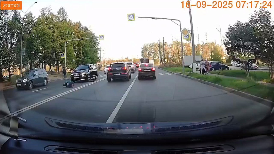 Хрестоматийный образец пешеходного безрассудства