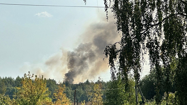 Под Владимиром горит Новоалександровская свалка