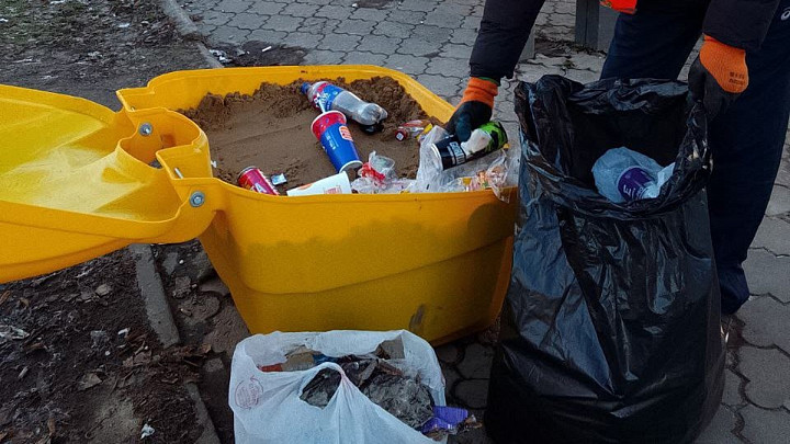 Владимирцы не способны отличить ящики для песка от мусорных урн