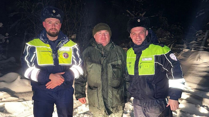 Полицейским пришлось прочесывать заснеженные леса под Асерхово в поисках заплутавшего рыбака