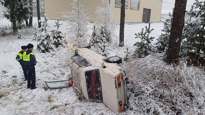 Водитель старого ВАЗа погиб, опрокинувшись в кювет