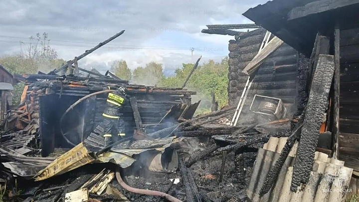 Во Владимирской области идет опознание человека, сгоревшего при пожаре
