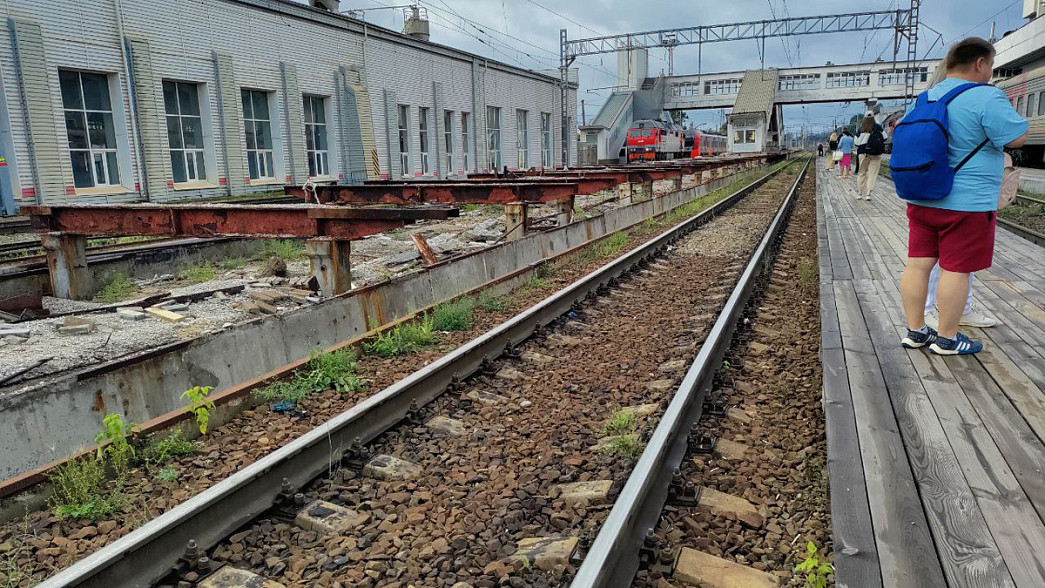 Владимирцы пожаловались на временную платформу на железнодорожном вокзале